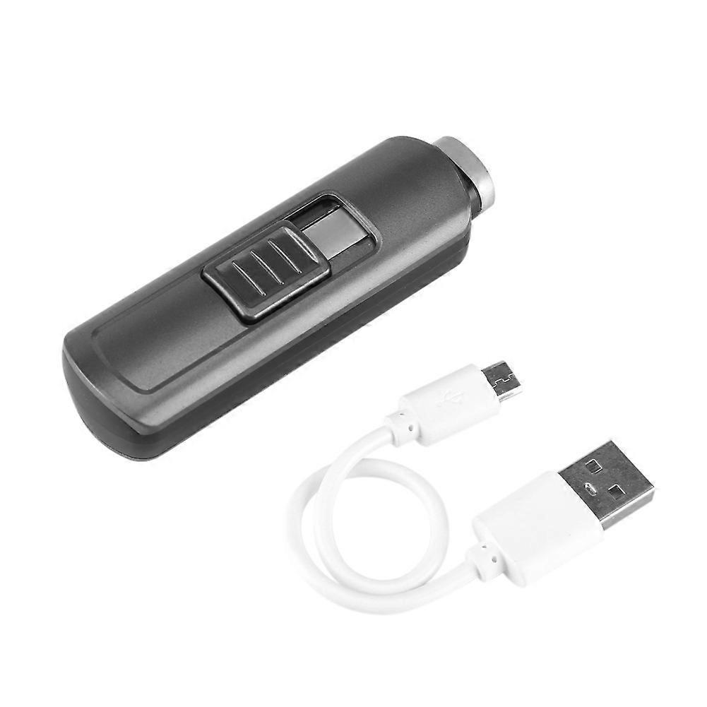 Mini Compact USB Rechargeable Electric Lighter for BBQ Candle Stove Kitchen Ignitor Gray