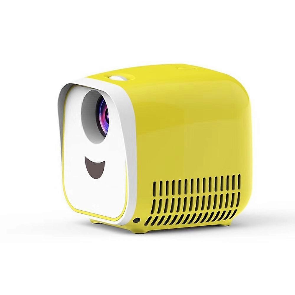 Mini Projector LED Home Children Portable Movie Projector for Home Theater Outdoor Yellow