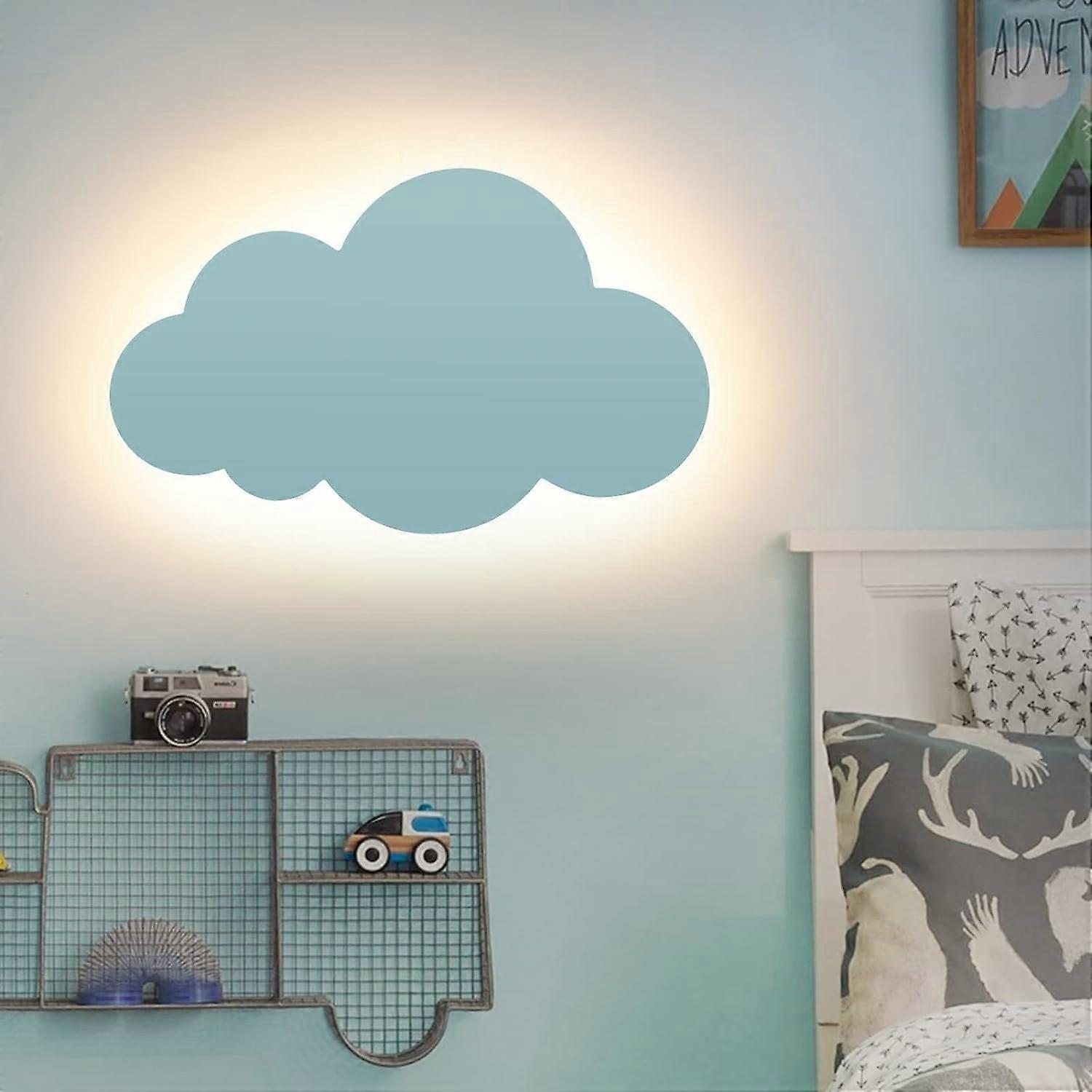 Wall Sconce Cloud Light Modern Acrylic Shade with Built-in LED Lights for Kids Bedroom Warm Lighting