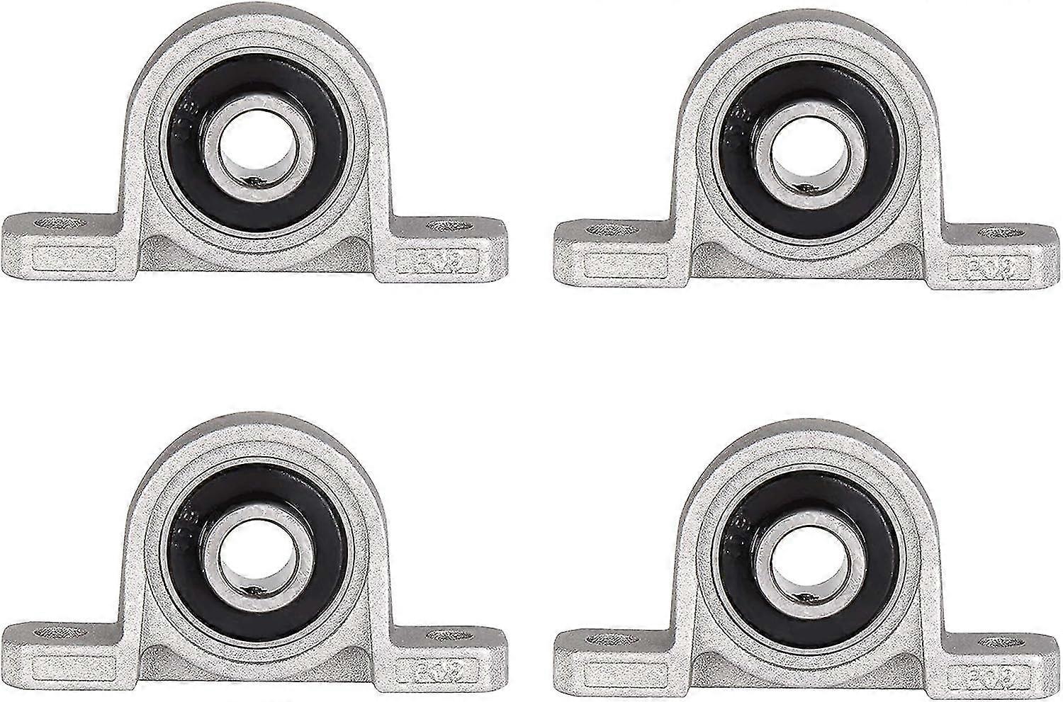 For 2024 Pcs Block Bearings - 10mm Ball Bearings, Pillow Block Bearings with Flange Bore Self-Mounted Bracket, Self-Adjusting for Various Applications