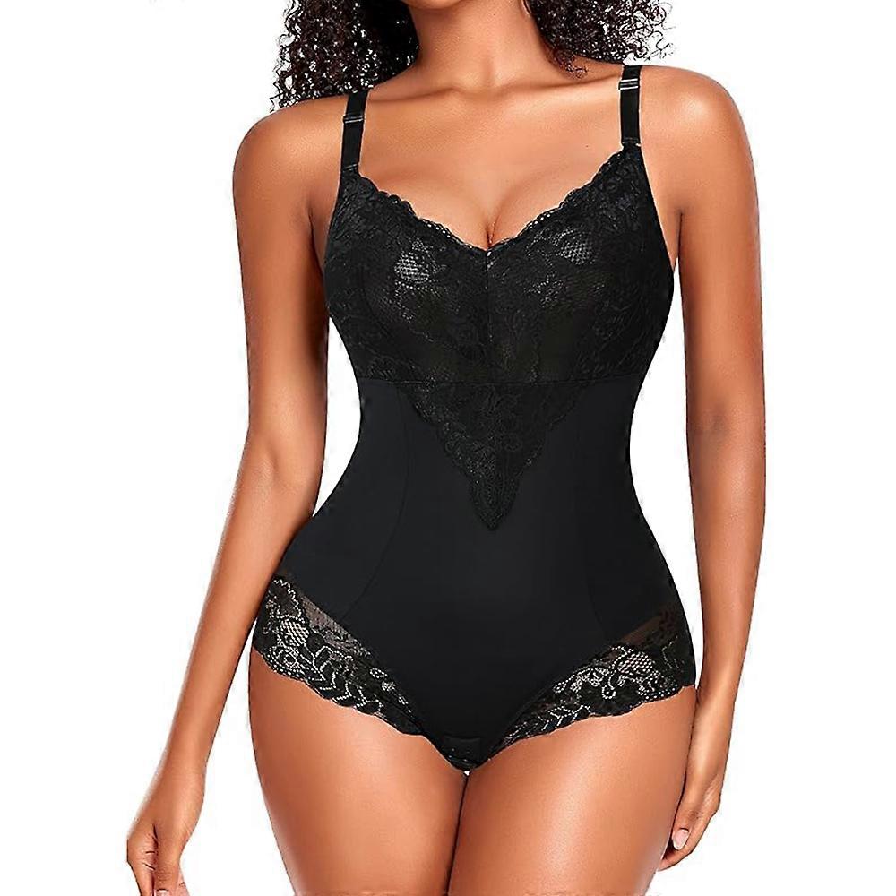 Femei Body Shaper Chiloți Modelarea Bodysuits Lenjerie ușoară de modelare a corpului U-decolteu (L)
