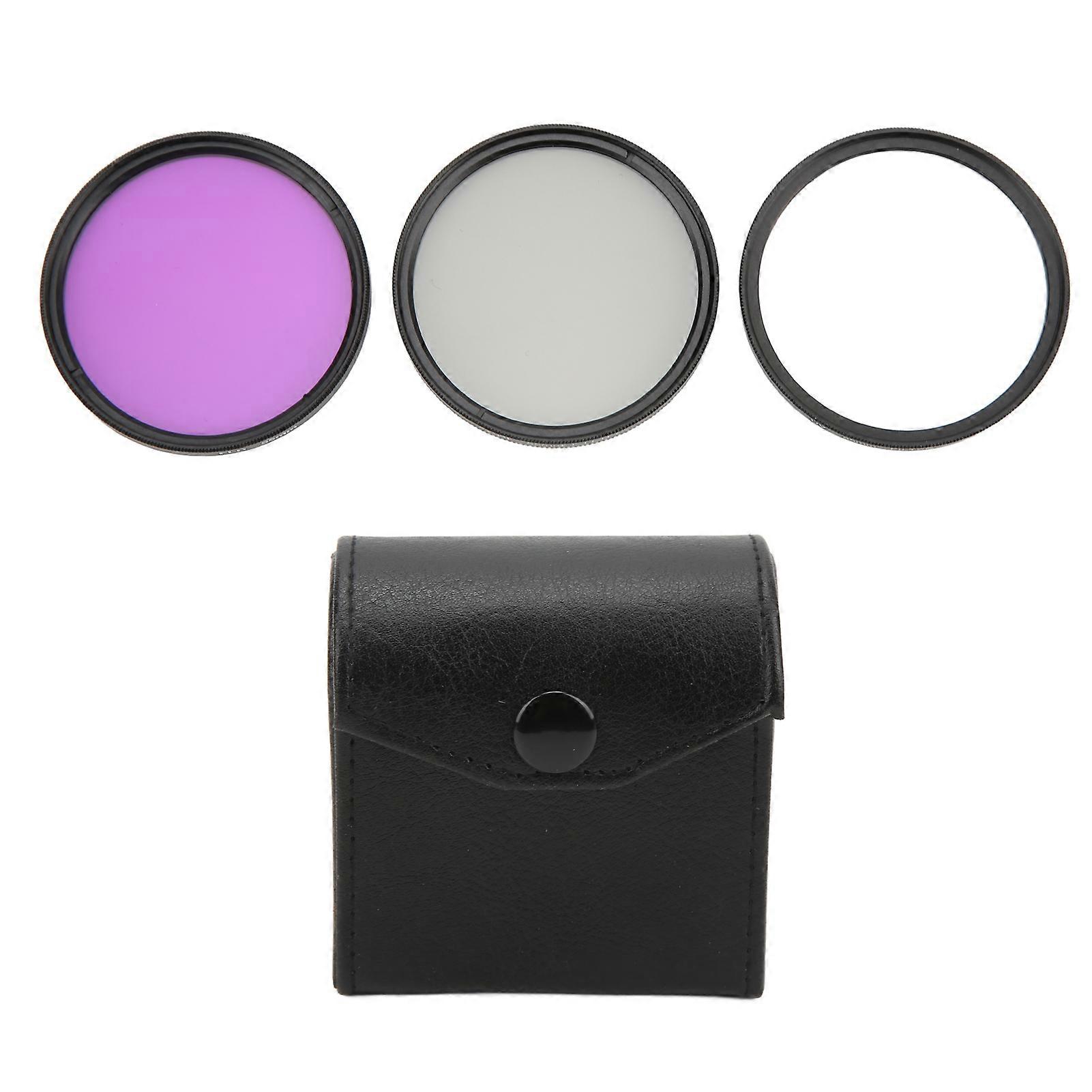 3pcs/set Multi Coated Lens Filter Kit Uv Cpl Fld Lens Filter Set For Digital Camera Accessories55mm(1490)
