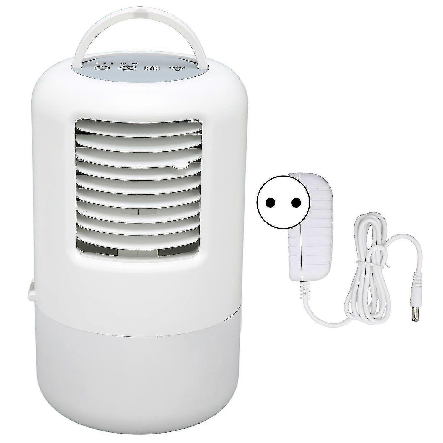 Portable Air Conditioner Fan - 500ml Tank, 3 Speeds, Low Noise, Timing Function, Night Light - EU Pl
