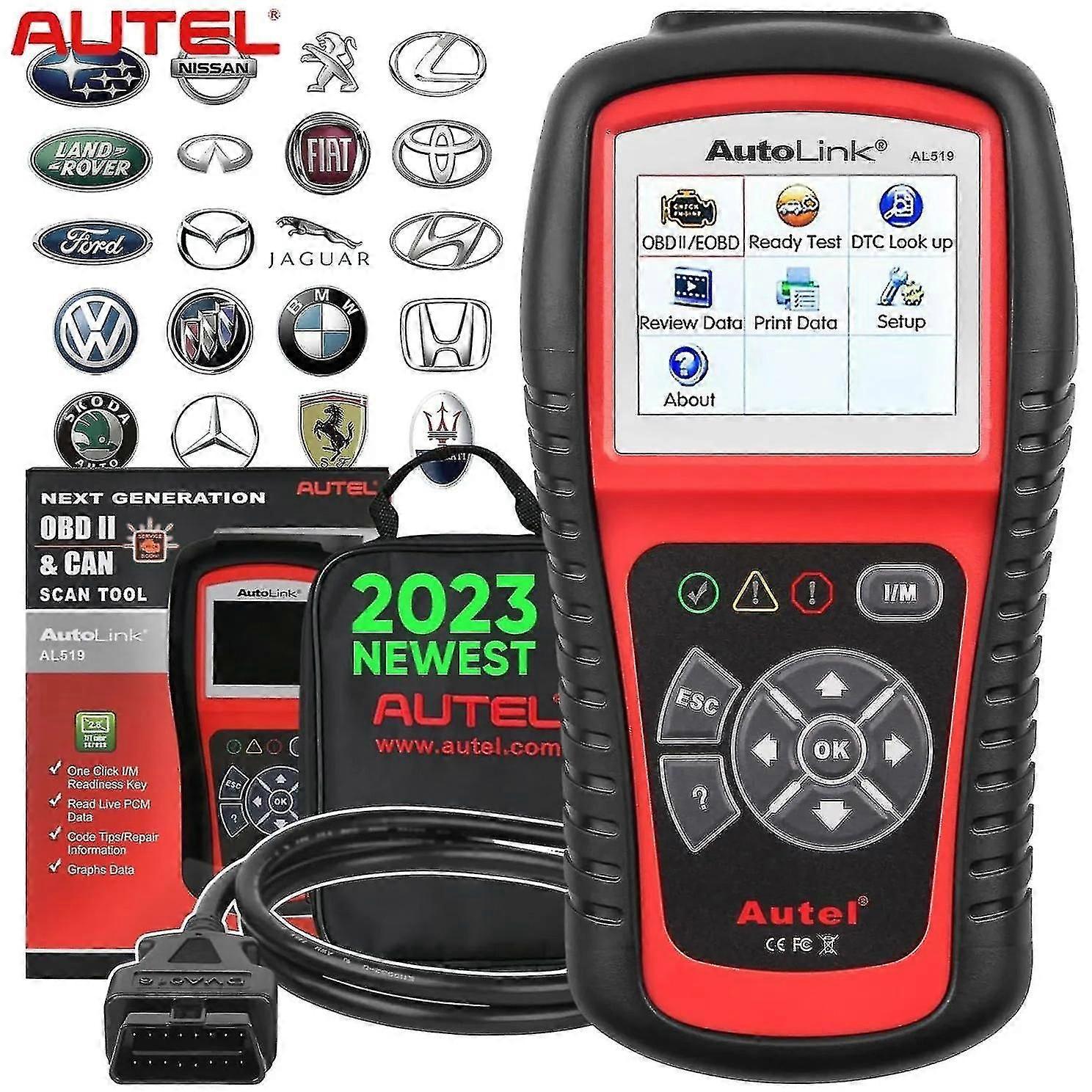 Autel Autolink Al519 Diagnostic Tool Obd2 Scanner Code Reader Scanner Automotriz Automotivo Scanner