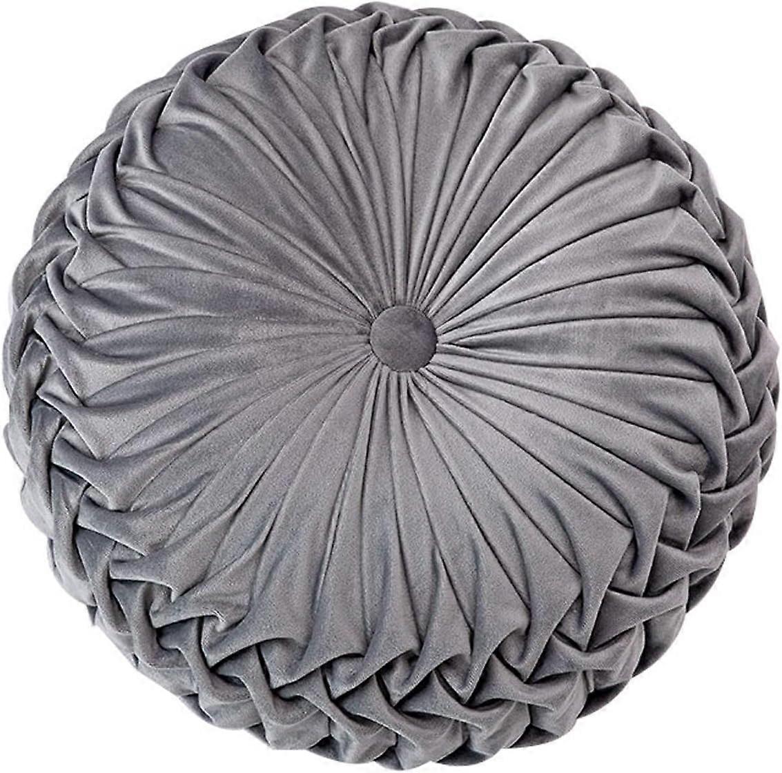 Kast pute for sofa dekorative 3D gresskar rund fløyel pute for sovesofa stol gulv 15 "