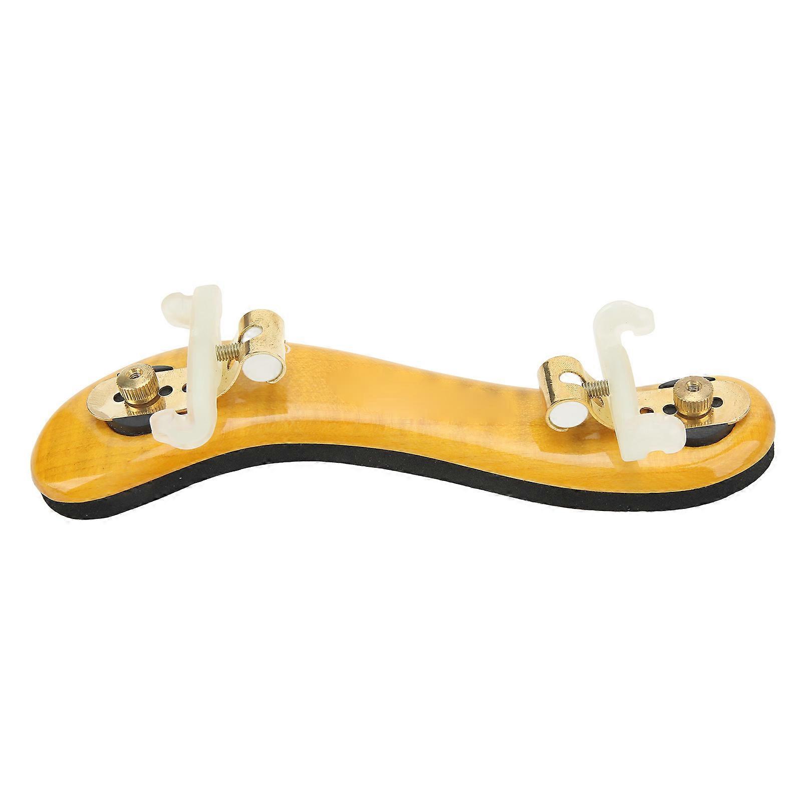 Violin Shoulder Rest Pad Wood Non Slip Height Adjustable Feet Instrument Accessory 1/2