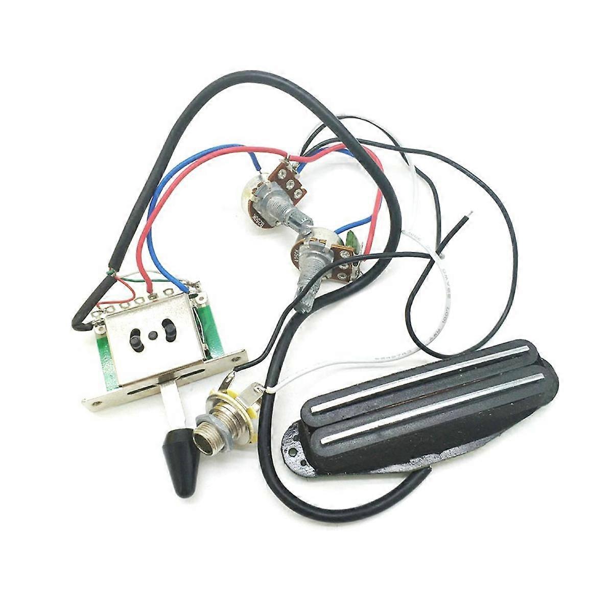 Forhåndskablet gitarledningsnett med Dual Hot Rail for ST SQ elektrisk gitarerstatning for TL SQ3