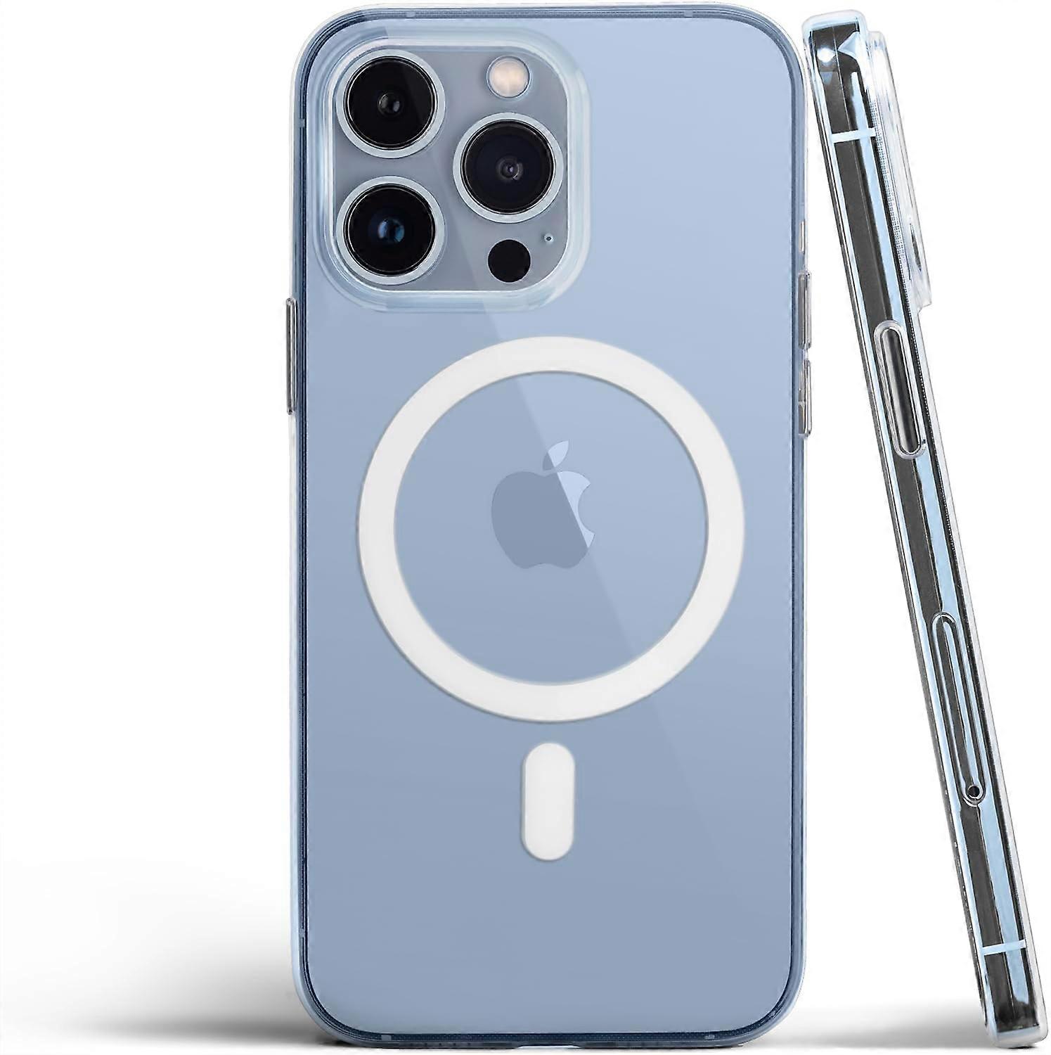 Phone Case For Apple iPhone 16 15 14 11 12 13 Pro 14 Pro Max 7 8 XR Clear Magnetic Case MagSafe Cover Case