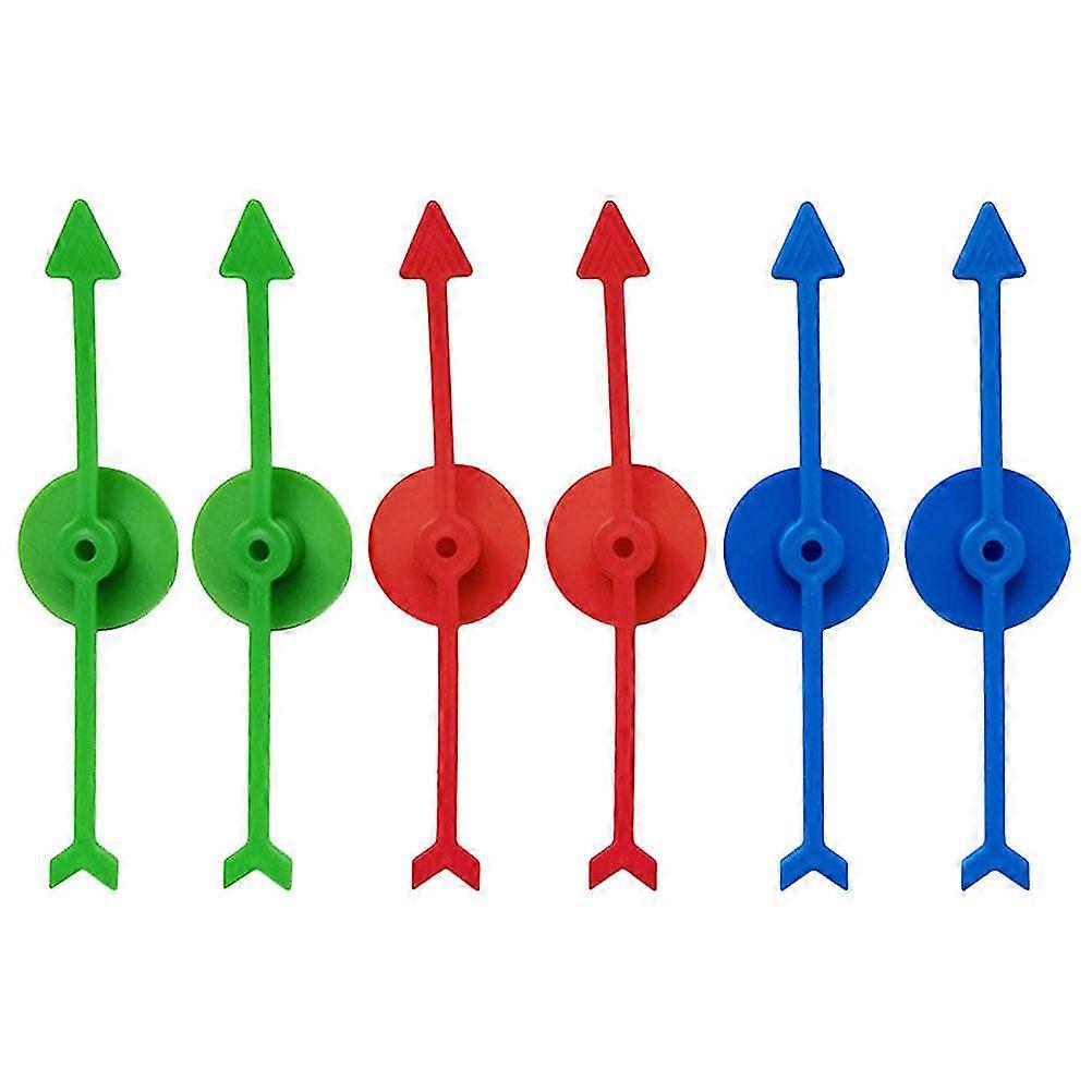 6pcs Diy Game Arrows Replacement Plastic Arrow Spinners Accessory Plastic Board Game Pointers