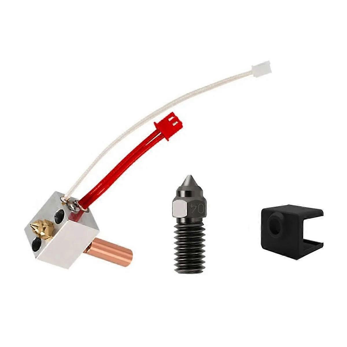 Hotend Kit for Neptune 4/4 Pro 3D Printer Print with Hardened Stainless Steel Nozzles 0.4mm B