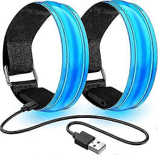 Rechargeable Led Armband | High Visibility Led Running Lights For Runners | Reflective Running Gear Light Up Armbands Reflectors | Running Gift Access