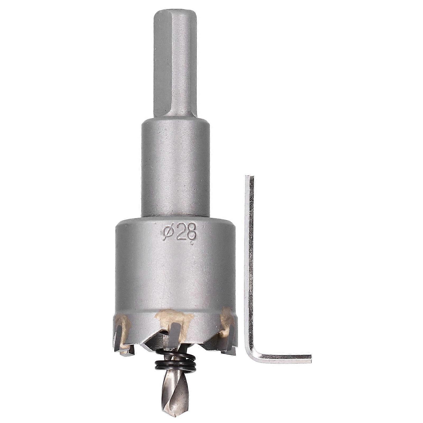 How Saw Drill Bit Opener Carbide TCT Cutter Drilling Cutting Tool for Metal Wood28mm