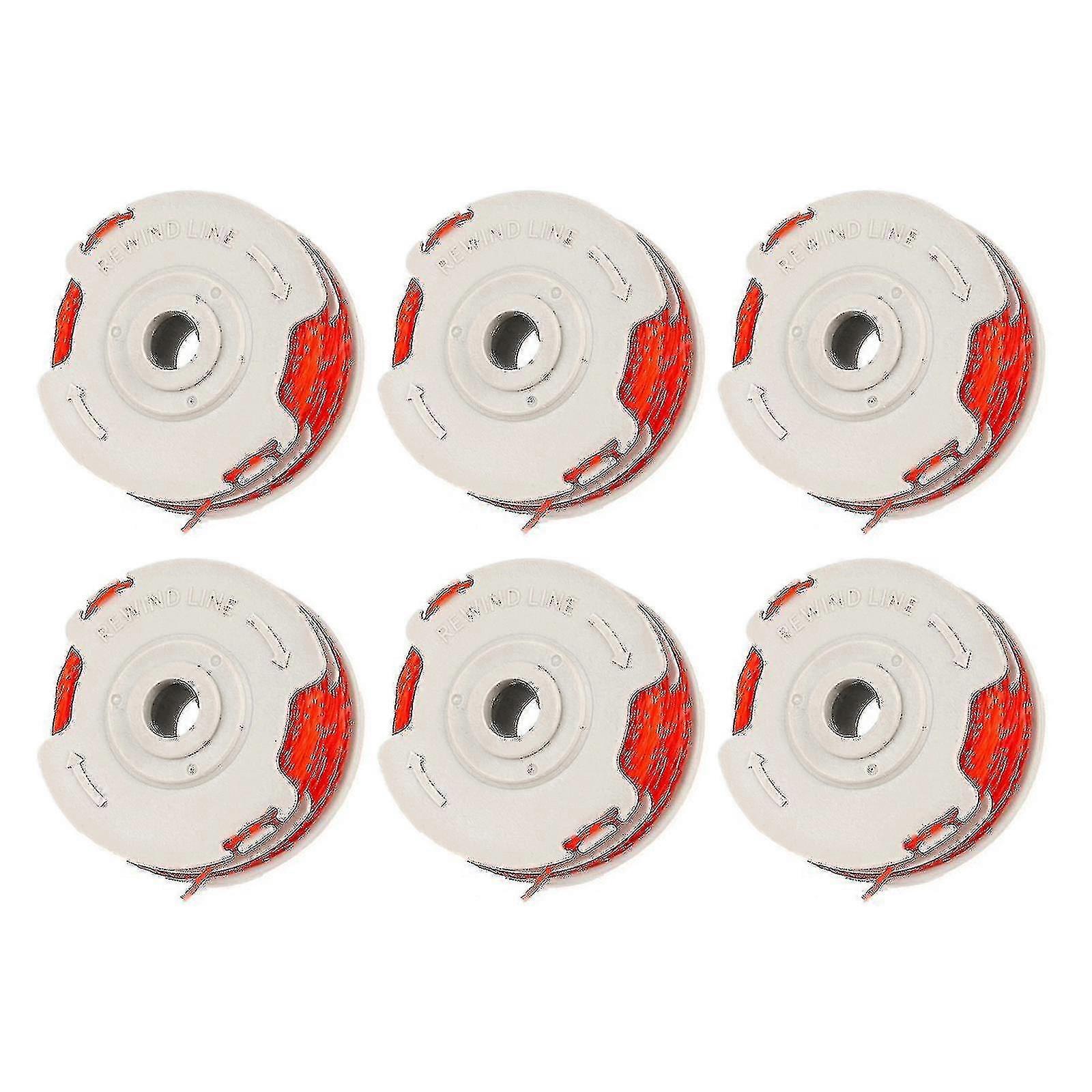 6-pack Fly021 Cord Trimmer Replacement Spool And Cord For Flymo