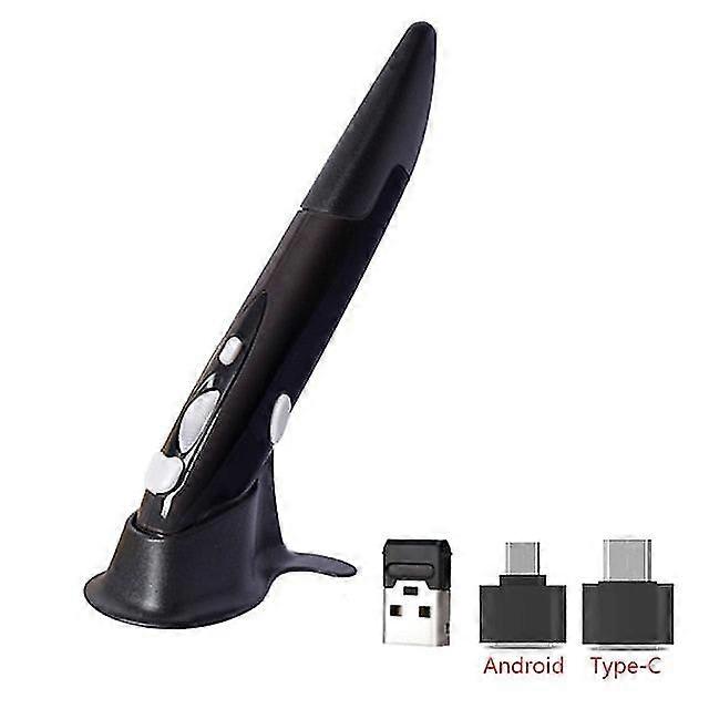2.4G wireless mouse pen personality creative vertical pen-shaped stylus battery mouse suitable for pc and laptop mice