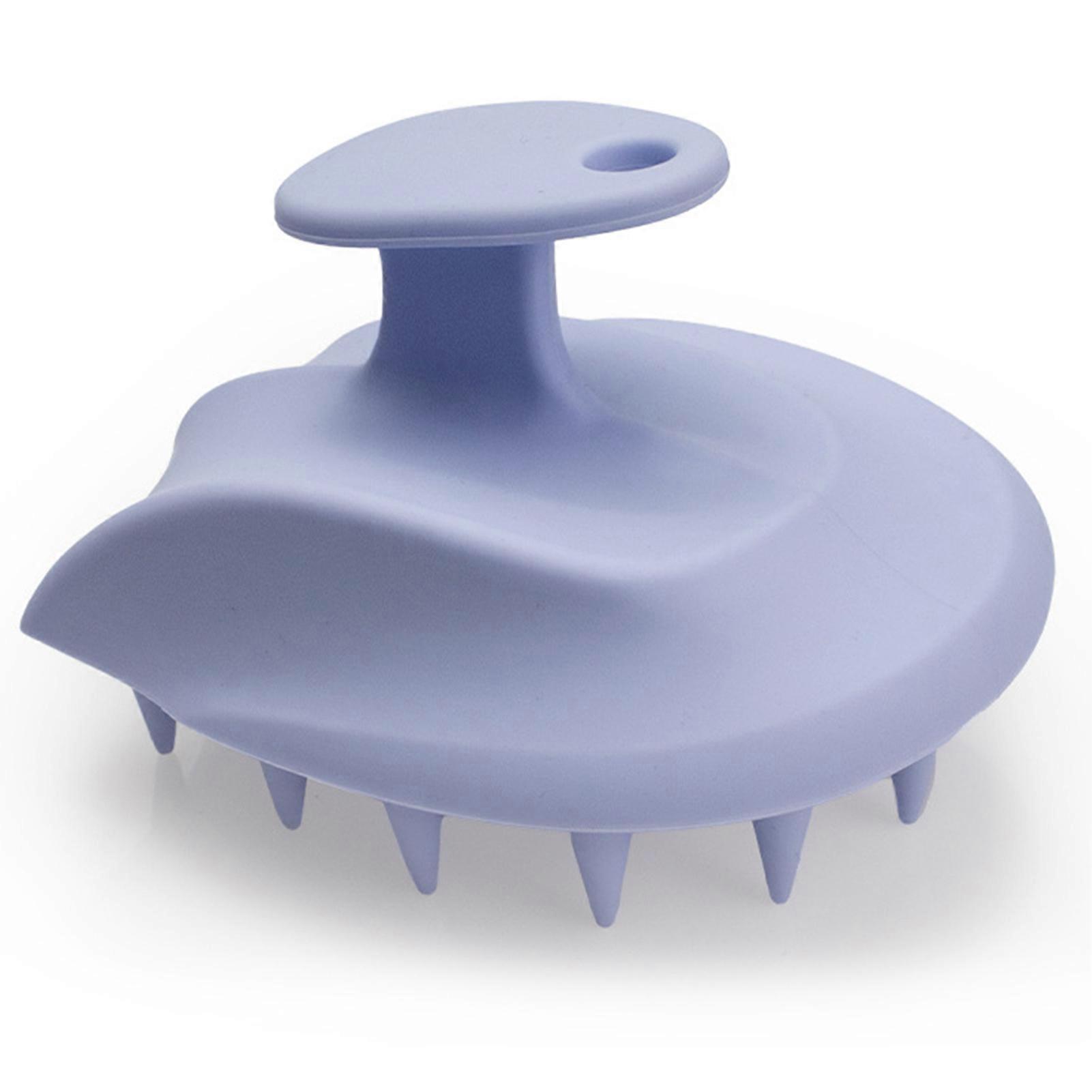 Portable Exfoliating Shower Brush with Soft Silicone Bristle Brush for Hair Care and Head Relaxation