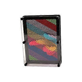 17.5x12.5x5.5cm Rainbow 3D Pin Art Board Toy Sculpture
