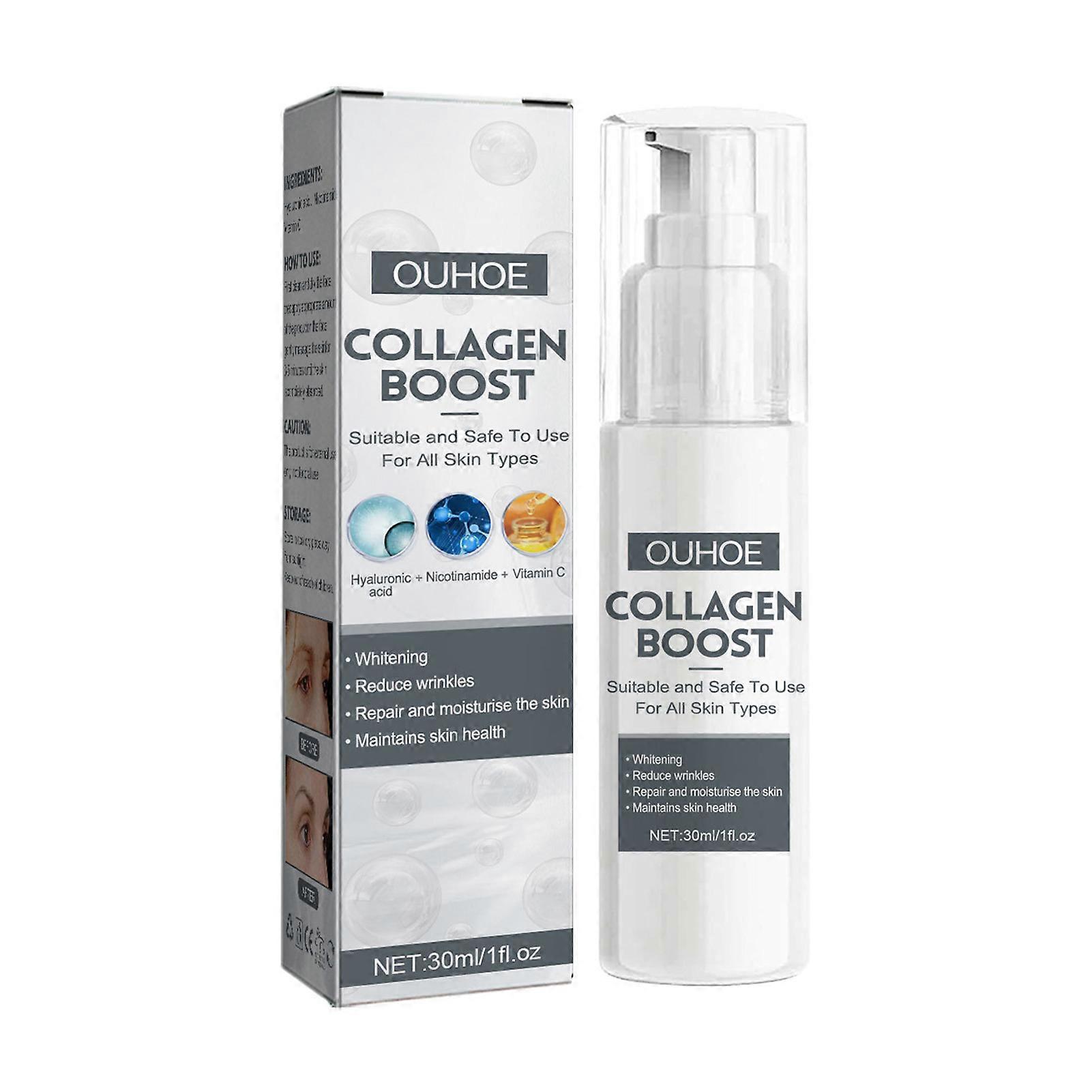 Collagen Anti-Aging Serum Brightening Hydrating Facial Skin Cream for Wrinkle & Acne Fighting