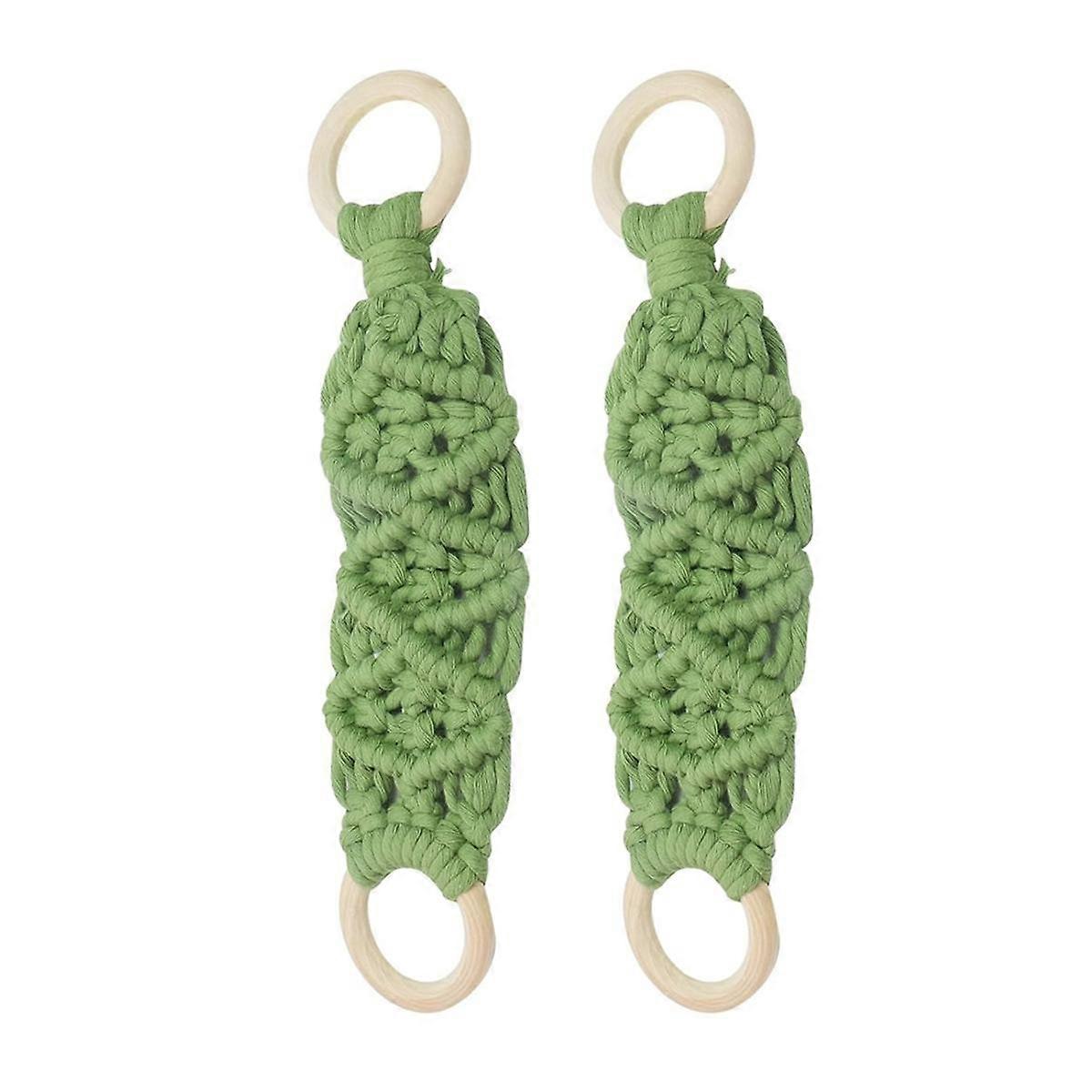 2PCS Towel Clips for Kitchen,Crochet Hanging Dish Towel Dish Towel Holder for Kitchen,Towel Hanger