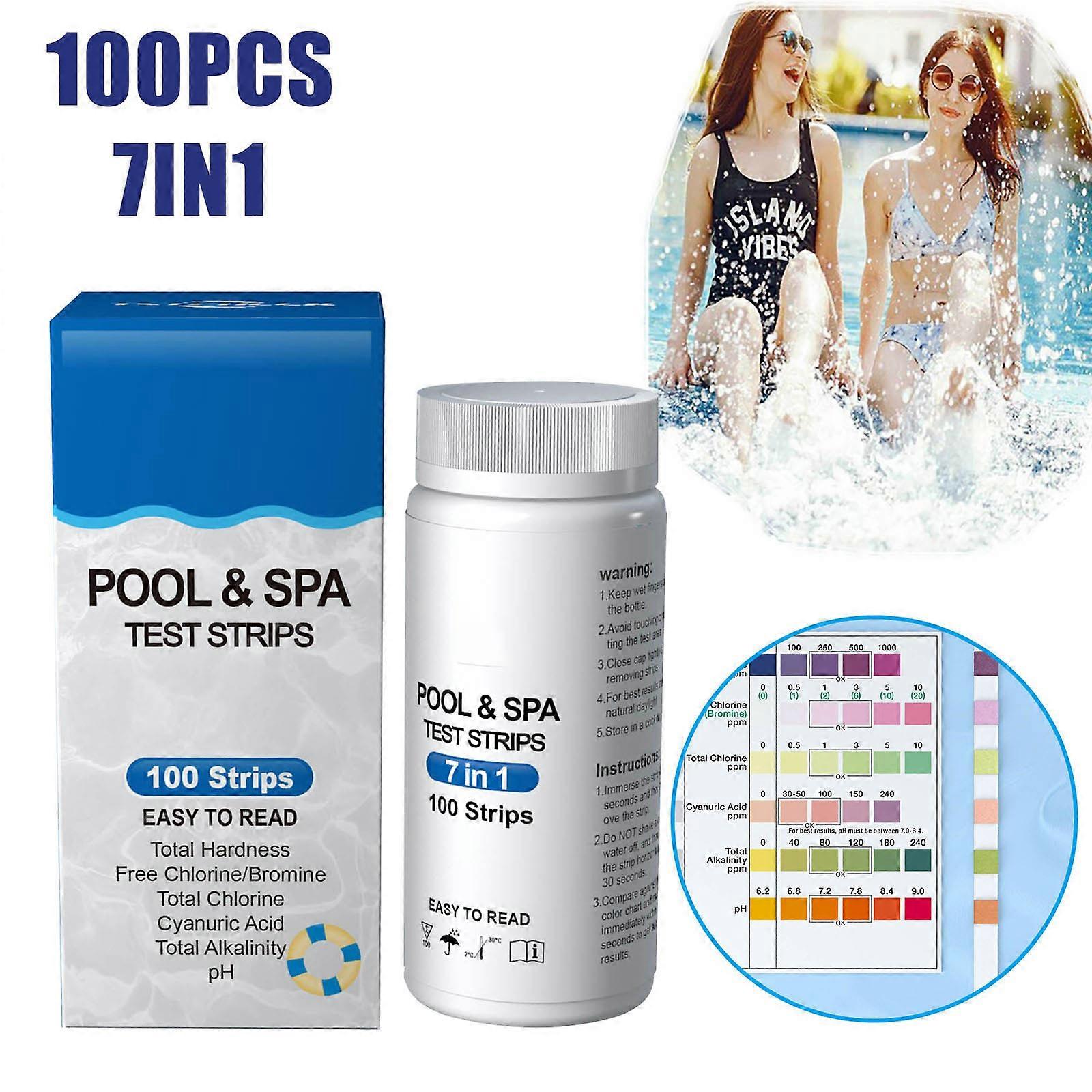 Swimming Pool 7 In 1 Test Paper Ph Water Quality Test Paper