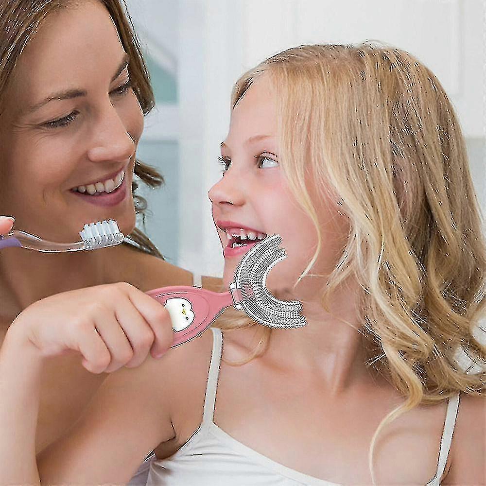 children Soft U-shape 360 Thorough Cleansing Toothbrush For Ages 2~12