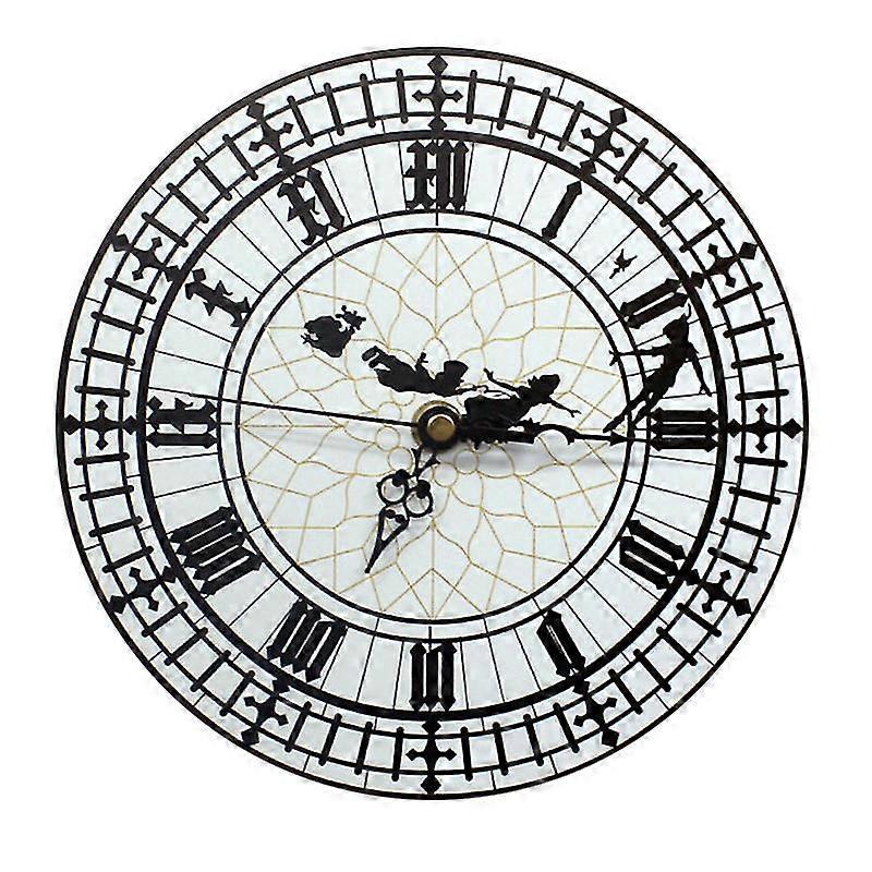 Big Ben Wall Clock Round Quartz Clock Battery Power Home Decorative Clocks
