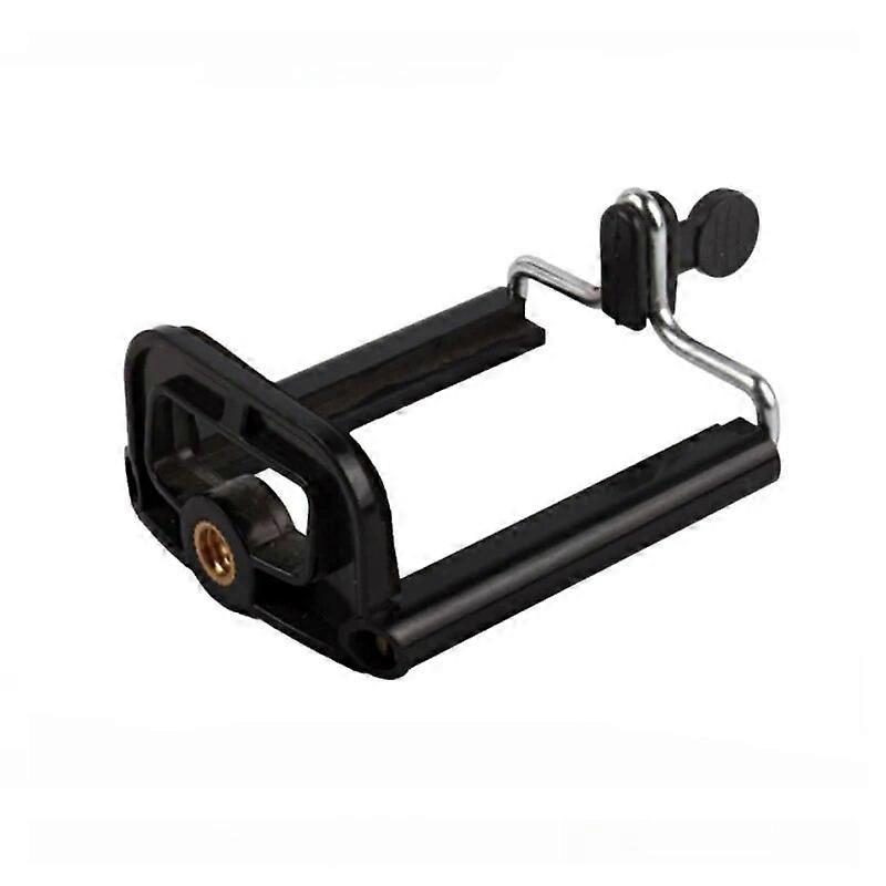 Adjustable U Type Tripod Mobile Phone Spring Clip Bracket Shelf Photo Tools Black Plastic Stretchable and Fixed