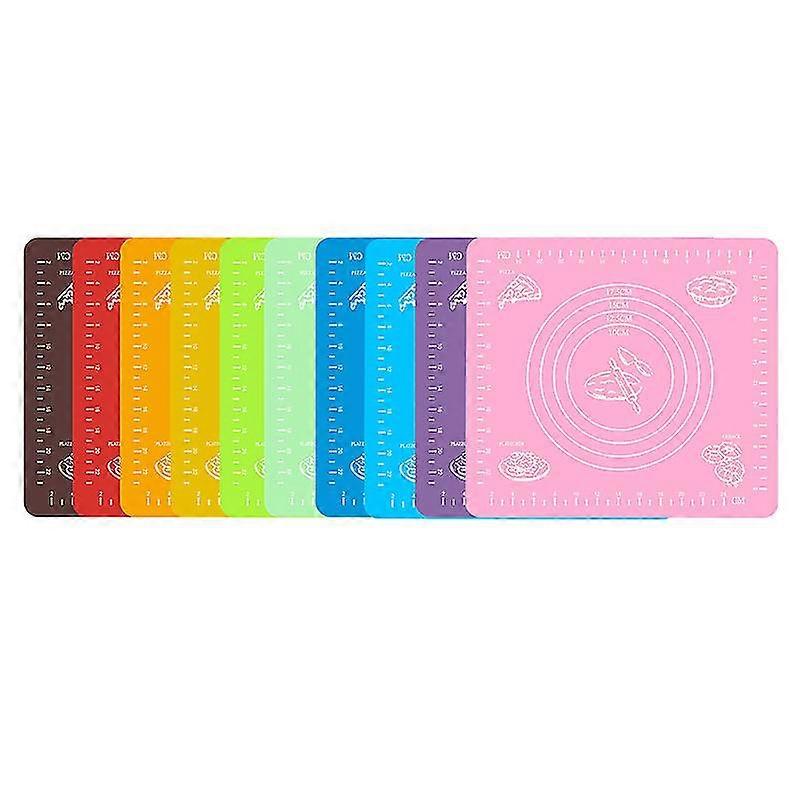 (green) Silicone Baking Mat 40*30cm Non-slip Premium Pastry Mat Non Stick Extra Thick Mat With Measurement, Counter Mat, Dough Rolling Mat
