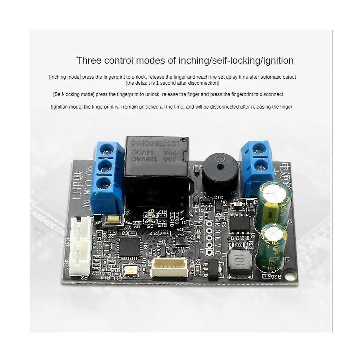 Mobiltelefon NFC Control Board Fingeravtrykk IC-kort DIY Relay Module 13.56Mhz Access Control Card Co