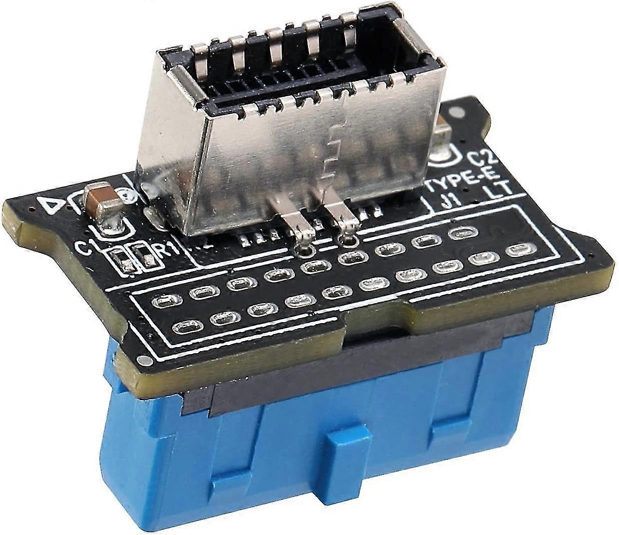 Computer Mainboard Usb 3.0 Front 19pin To 3.1 Type-c Front Panel Header Type-e Adapter 20 To 19 Pin Expansion Card