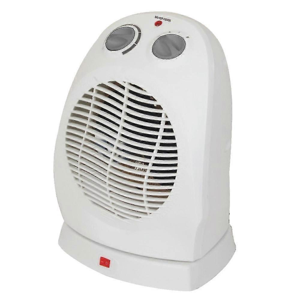Low Consumption Electric Heater, Adjustable Thermostat, Overheating Protection, Anti-dumping System, 1000/2000w Two-speed Fan Heater, White