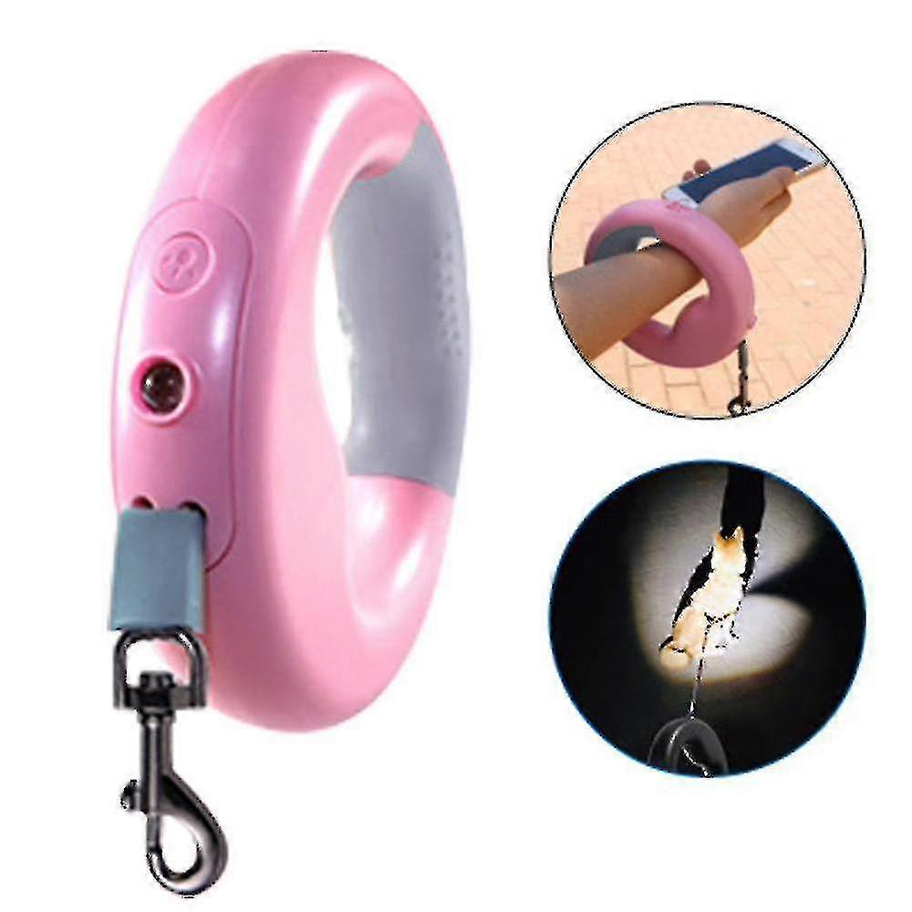 Adjustable Dog Leash, 3m Retractable Leash With Led Torch Light, Compatible With Small And Medium-sized Dogs. Maximum Weight Up To 20kg -