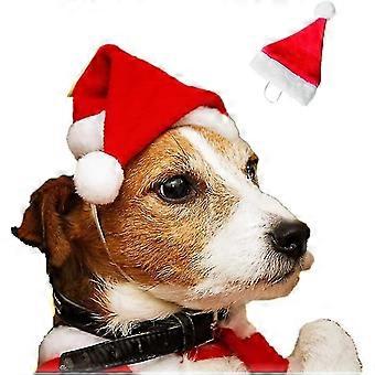 Pet Santa Hat Hund Hat Plys Hat Katte Hunde Christmas Hat Hund Hatte Jul