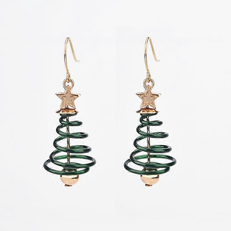 pair Christmas Dangle Hook Earrings Cute