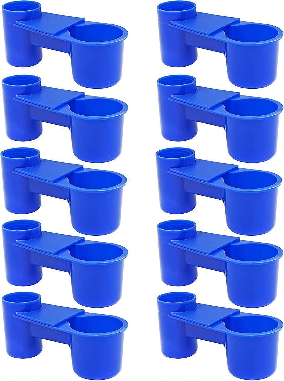 10 Pack Plastic Water Dispenser with Insert Coke Bottle for Bird, Pigeon, Parrot and Breeding