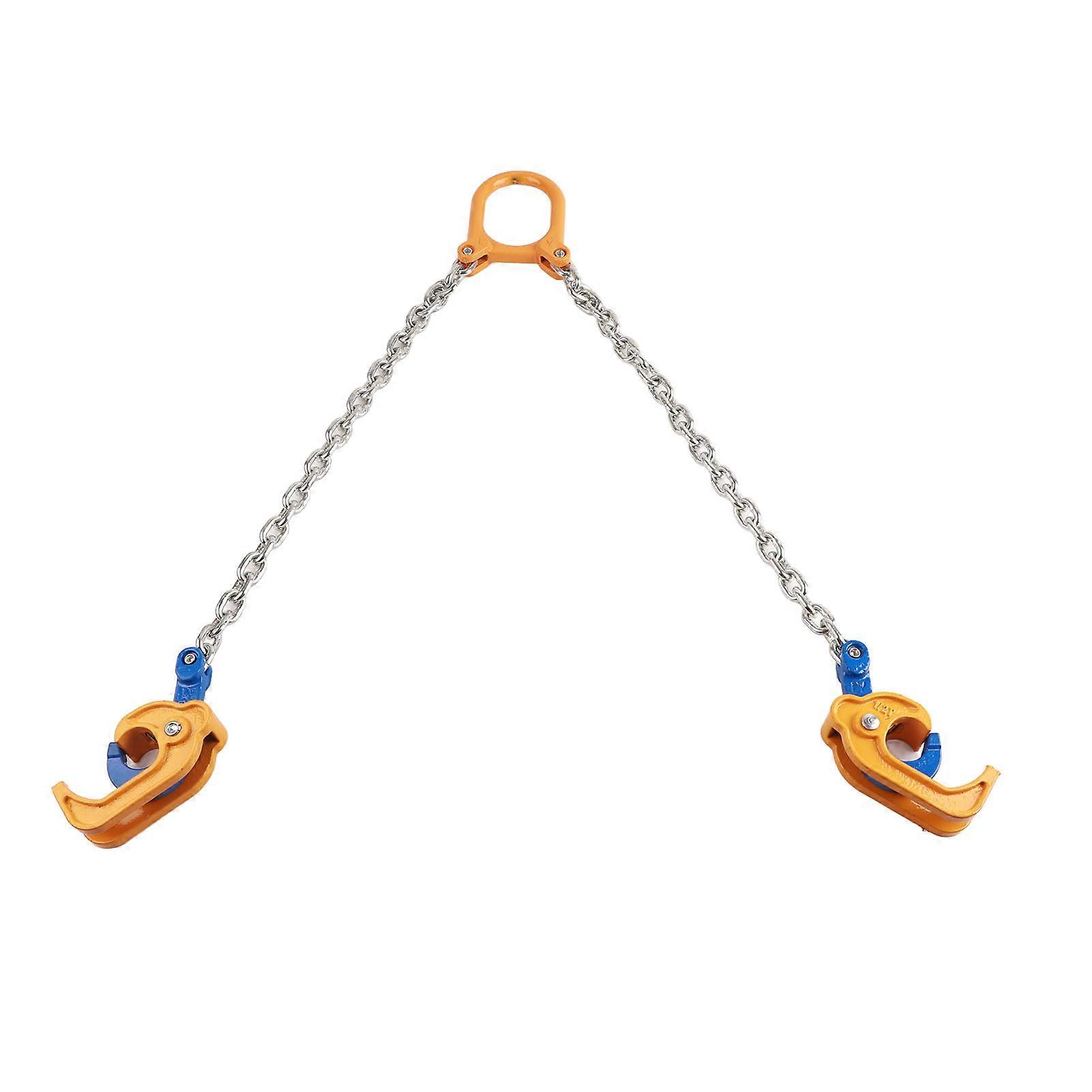 2 Hooks Barrel Chain Drum Lifter Robust Safe Practical Stable Industrial Drum Lifting Chains Tool 0.5T