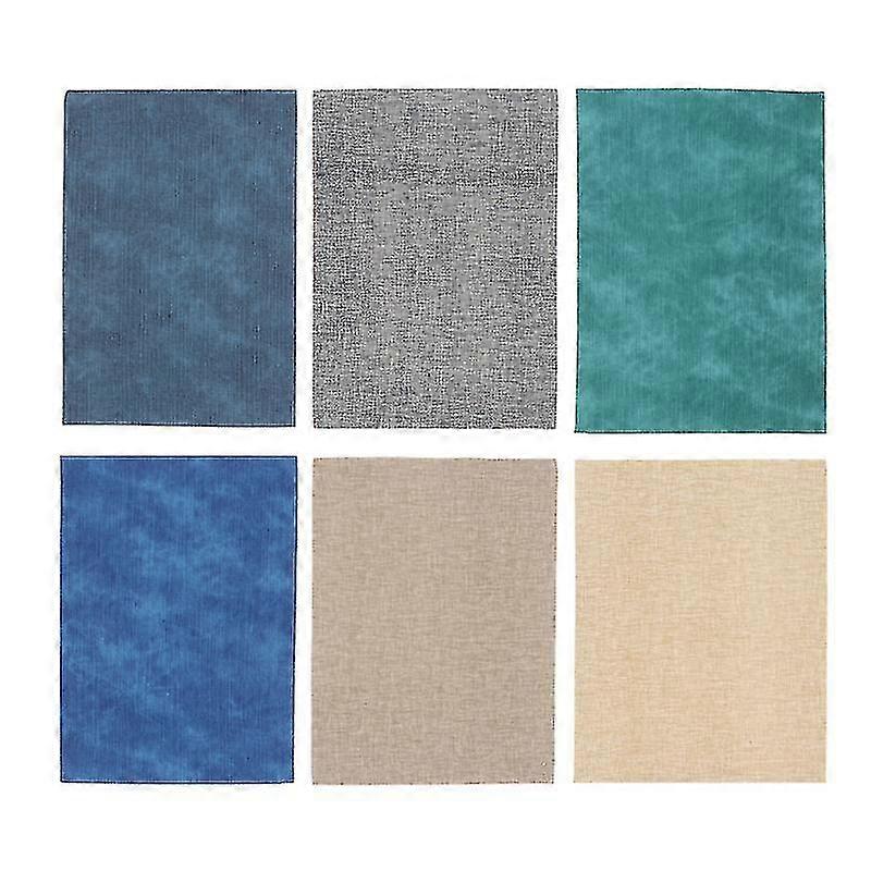 6pcs Stylish Pu Leather Sheets Elegant Leather Fabric Premium Leather Sheets