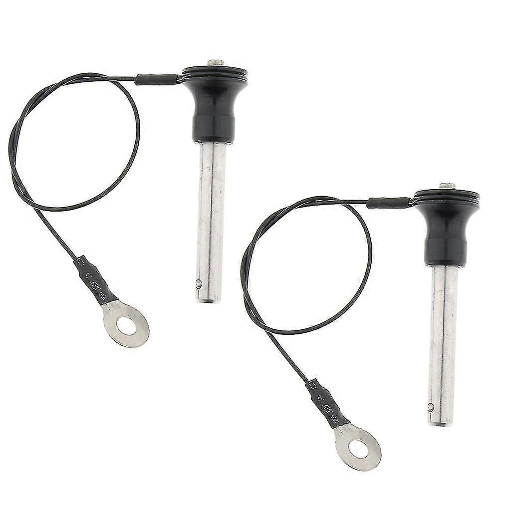 2 Pieces Stainless Steel Ball Lock Quick Release Pin Push Button 8mm-40mm