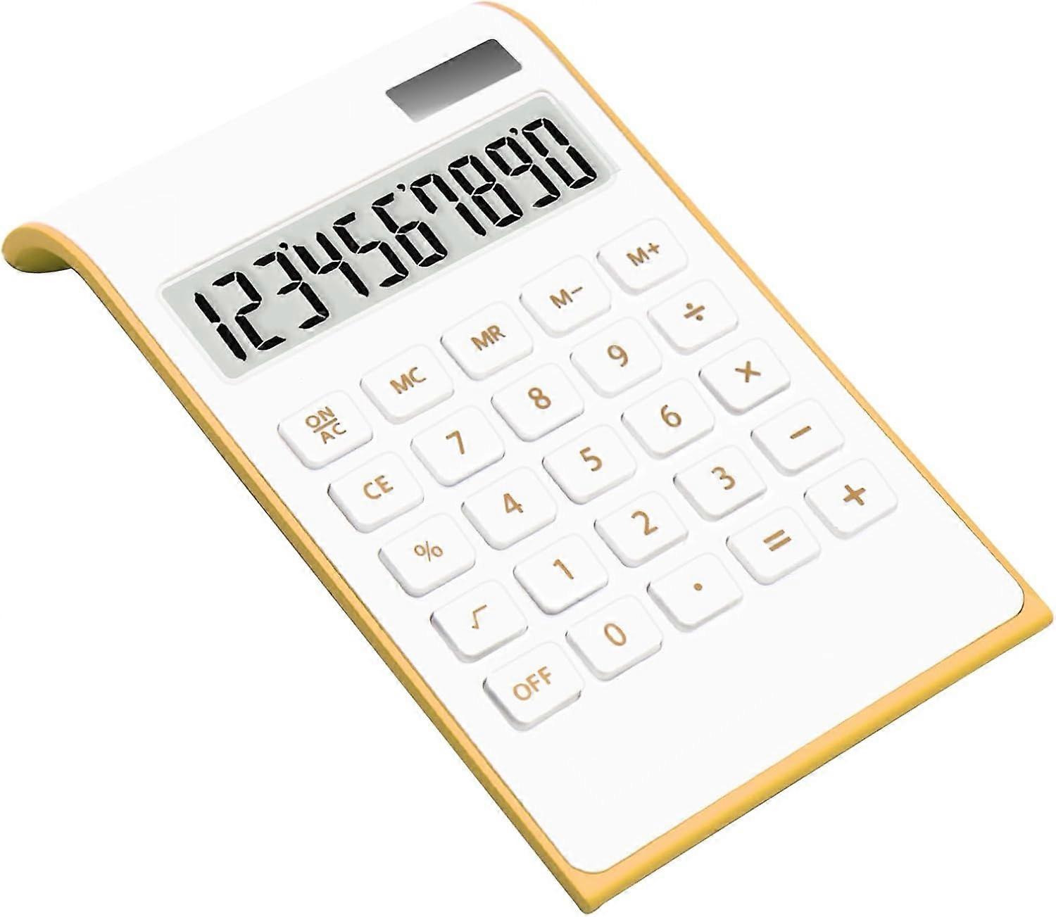 10-digit Desktop Calculator, battery / solar powered, tiltable LCD screen