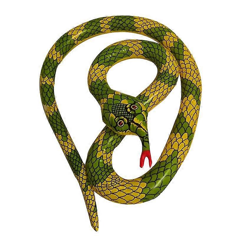 PVC Uppblåsbar Python Simulering Uppblåsbar Orm Knepig Smådjur Leksak Uppblåsbar Leksak Orm