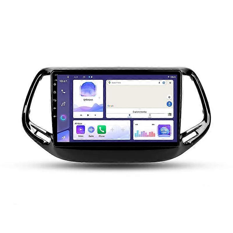 Car Radio Player For Jeep Compass 2 MP 2016 - 2018 Multimedia Video WIFI Navigation