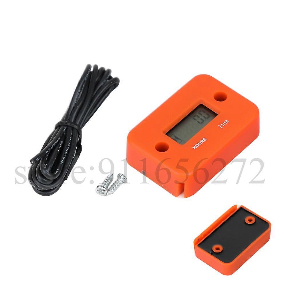 Waterproof Digital Hour Meter DisplayLCD Portable Engine Hour Meter for Motorcycle/Boat Engines Counter Hour Meter~28219