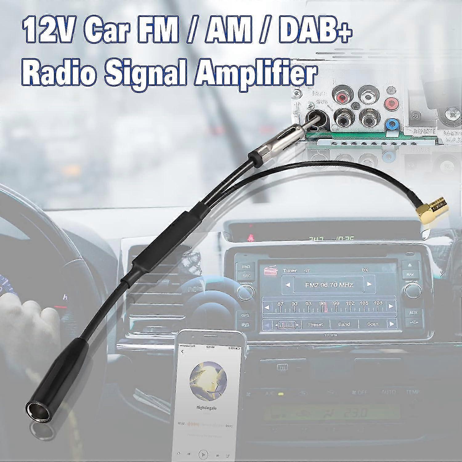 Dab Antenne Splitter Auto Splitter Smb Adapter Din Stecker Auto Antenne Autoradio Dab Antenne Für Autoradio Pionier Sony Kenwood Alpine Jvc