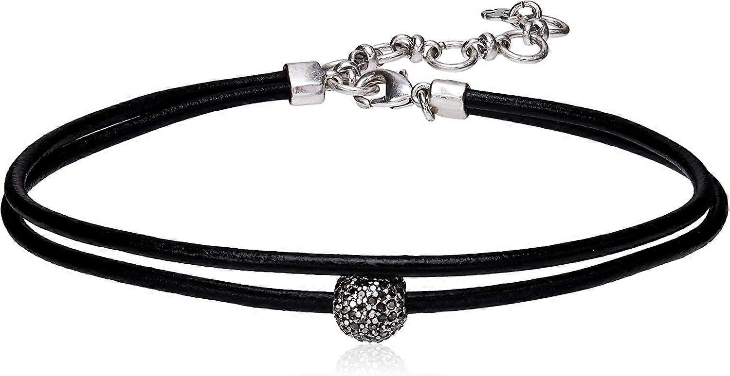 Bayan Deri Kolye, Gümüş, Tek Beden