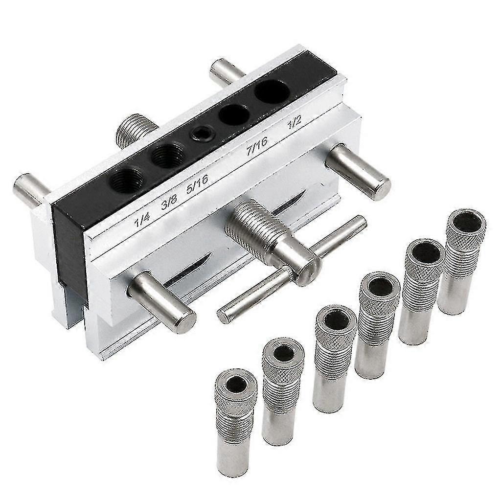 Self Centering Doweling Step Drill Guide Bushings Set Wood Dowel Woodworking Joints Tools []