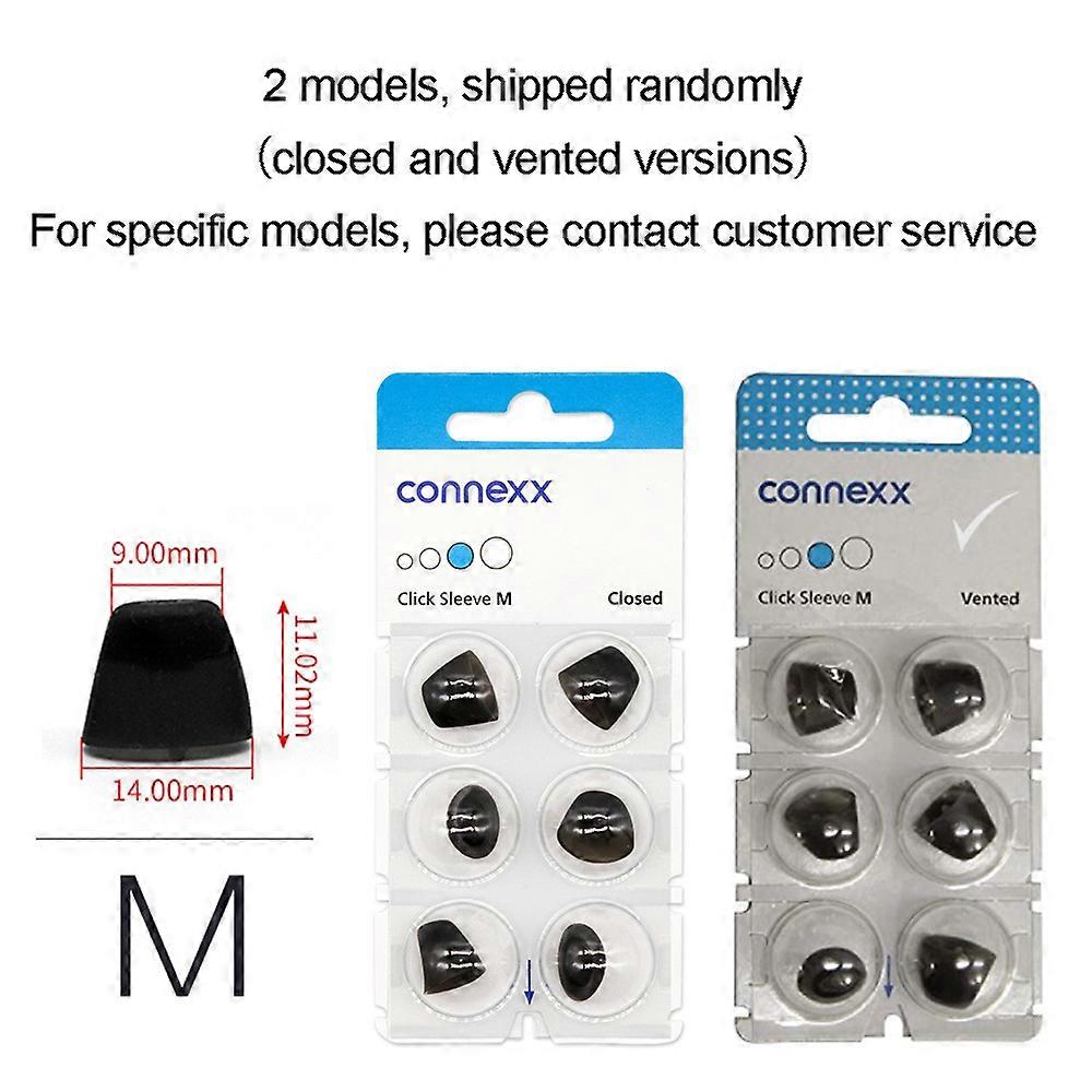Signia/Connexx/ Sleeve Click Domes For Siemens/Rexton/Signia/VIBE CIC, ITC & RIC Hearing Aid (Closed - Vented) Pack Of 6