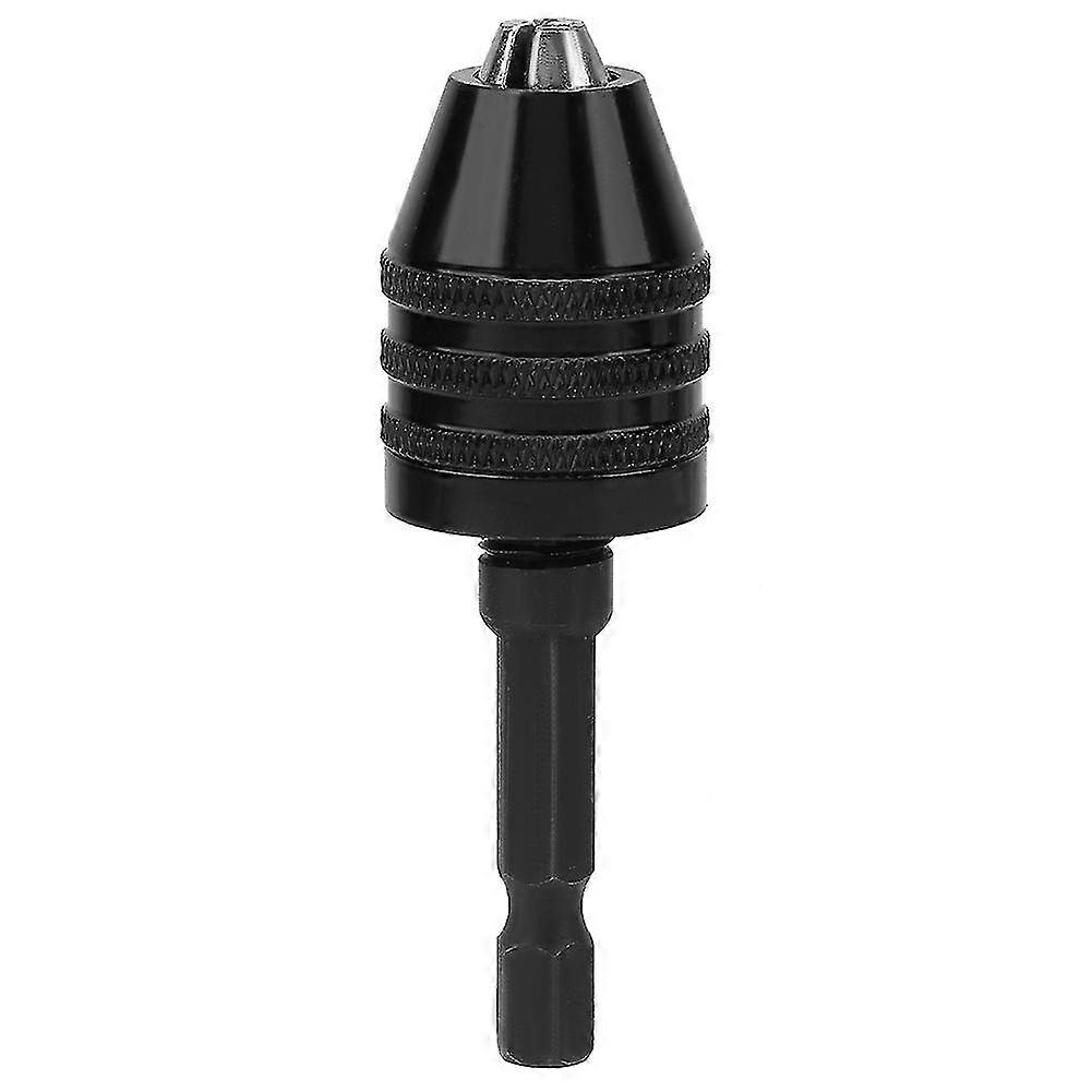 0.3-6.5mm Keyless Drill Chuck 1/4" Hex Shank Quick Change Adapter Converter
