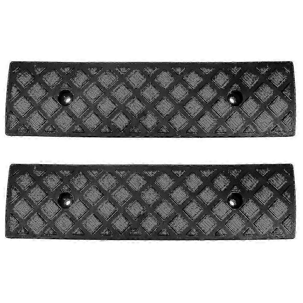 2pcs גומי מכונית רמפות מדרכה סף גשר מסלולים רמפות עבור מדרכה שביל גישה