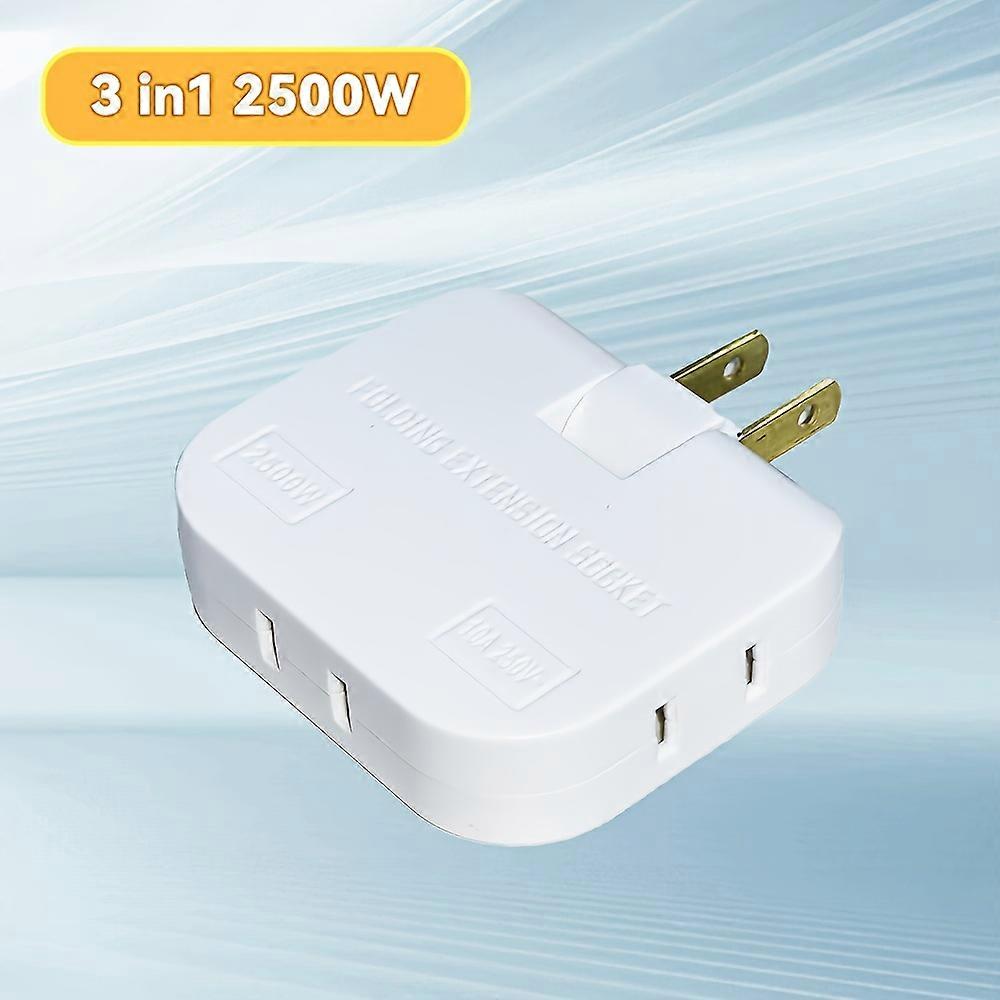 Universal 110V/220V Rectangle Portable Power Socket Adapter with Collapsible Converter - USB Slot and Power Supply - Travel-Friendly Compact Design fo