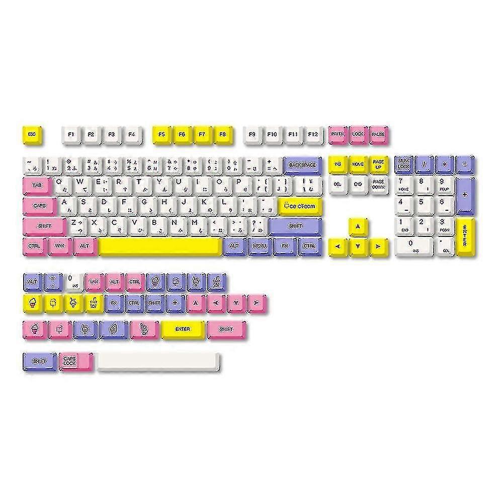 Ice Cream Keycaps Set 135 Keys Xda Profile Dye Sublimation Pbt Full Keycaps Set Compatible With Mechanical Keyb PXCL