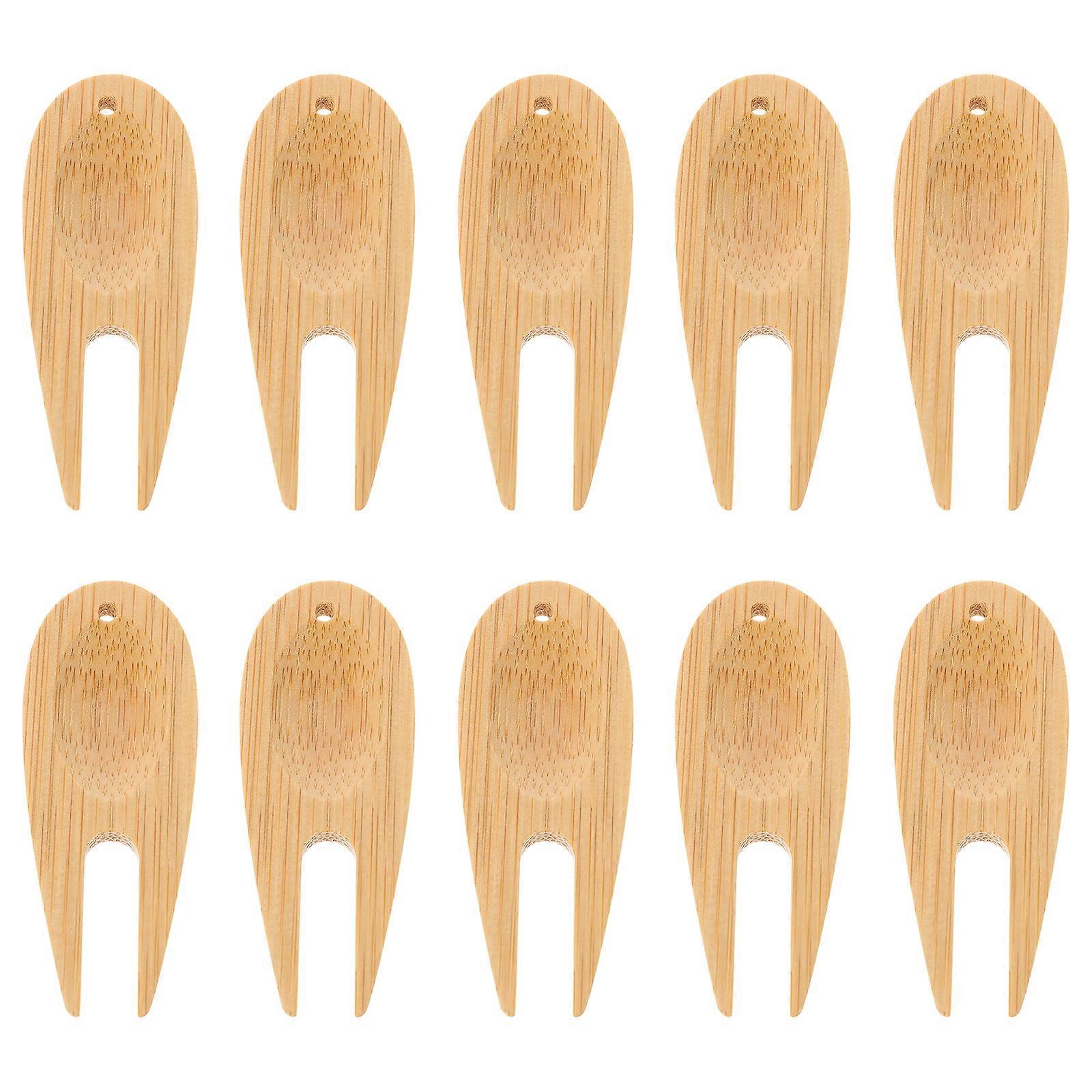 10Pcs Golfs Divot Fork Golfs Training Tools Golfs Grass Repair Tool Golfs Divot Tool